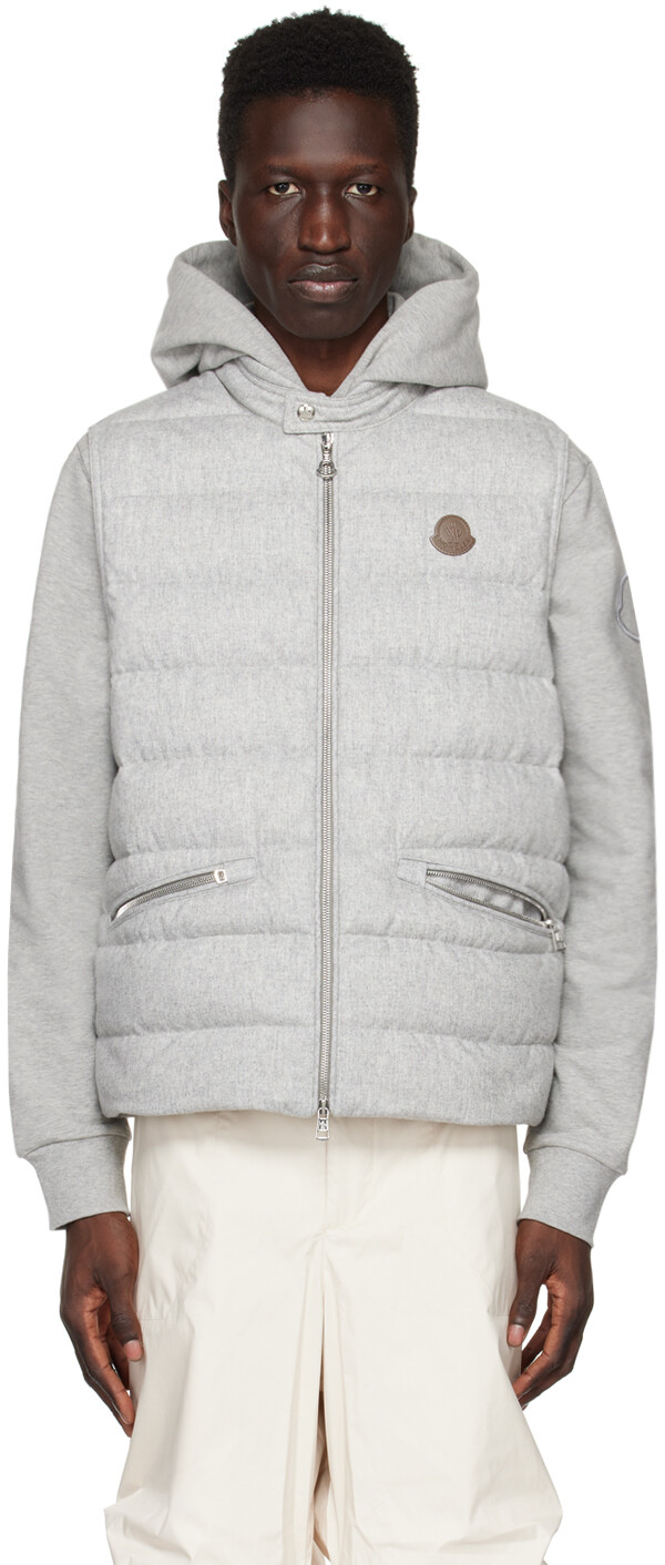 

Серый пуховый жилет Gallienne Moncler