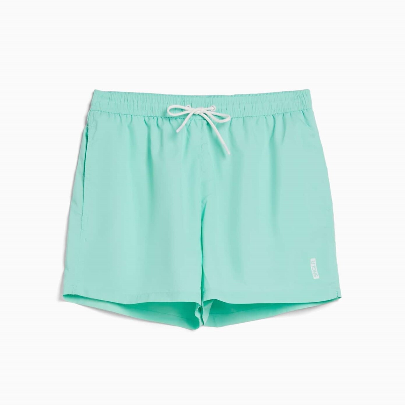 

Шорты Bershka Basic Swimming Trunks, светло-бирюзовый