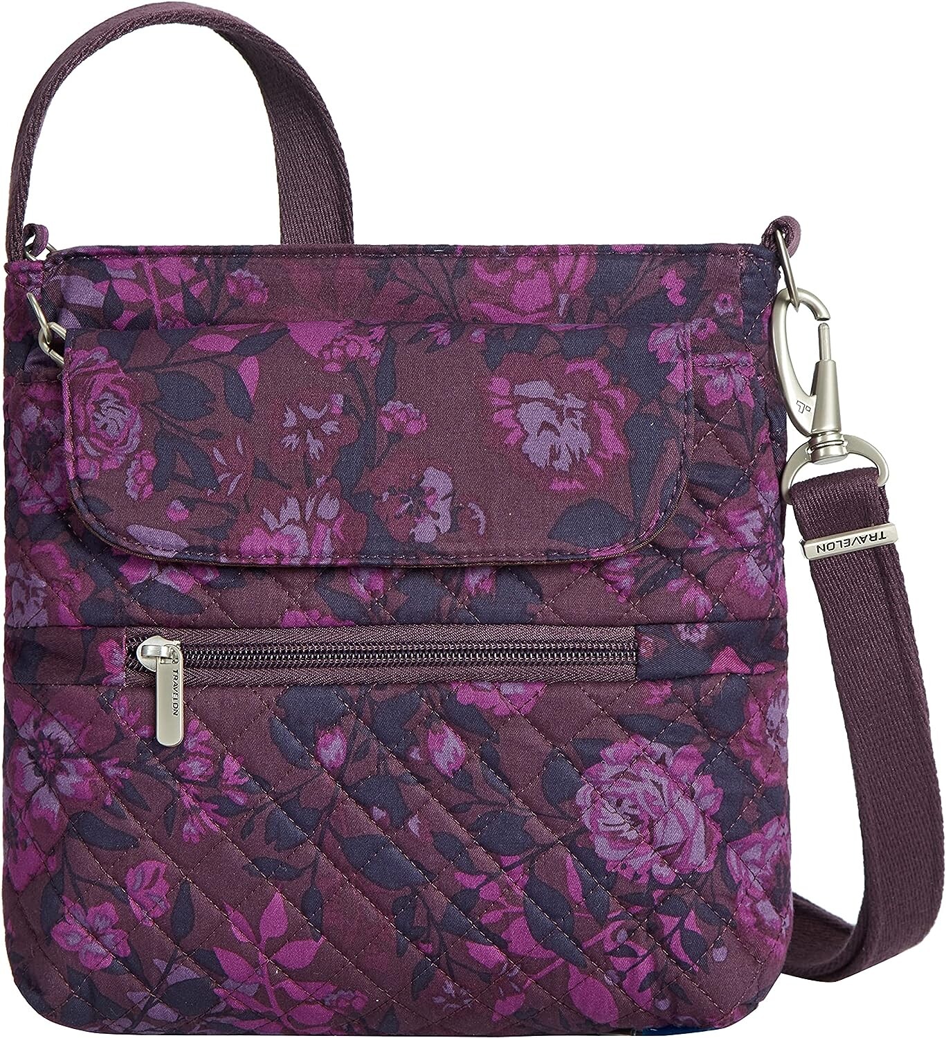 

Сумка кросс-боди Travelon Anti-Theft Classic Sling, фиолетовый/розовый