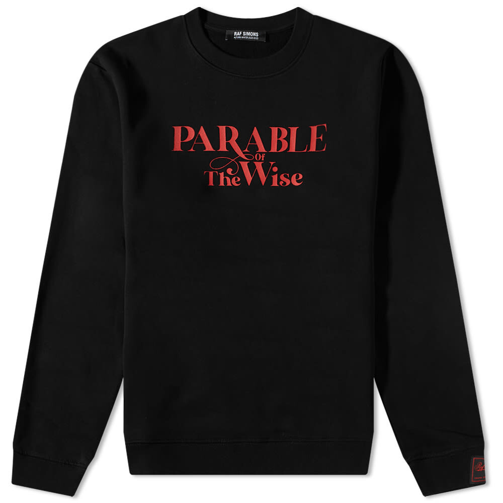 

Толстовка Raf Simons Parable Crew Sweat, Черный