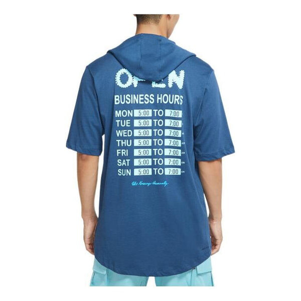 

Худи Jordan Alphabet Short Sleeve Hoodie Men's Blue DQ7383-493, синий
