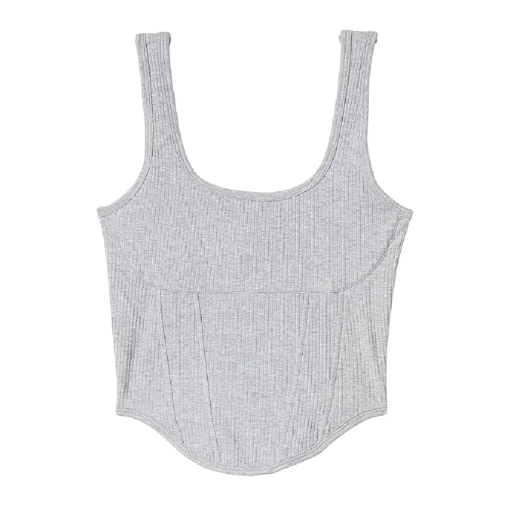

Топ Victoria's Secret Pink The Cinched Corset Top, серый