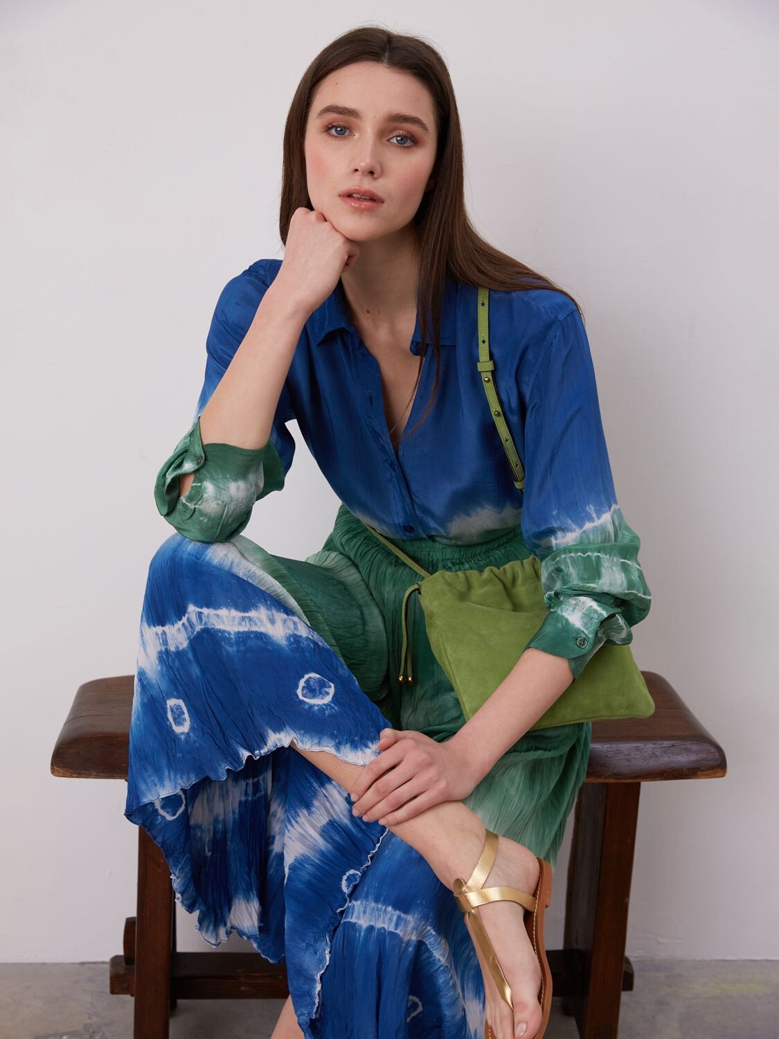 

Рубашка Gerard Darel Christian, синий/зеленый