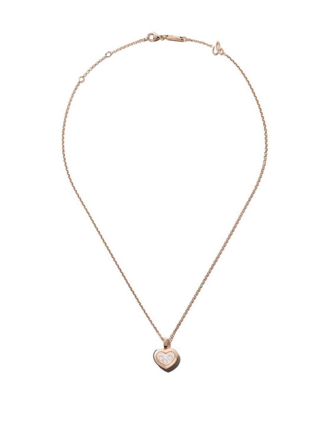 

Колье Happy Diamonds Icons из розового золота с бриллиантом Chopard, розовый