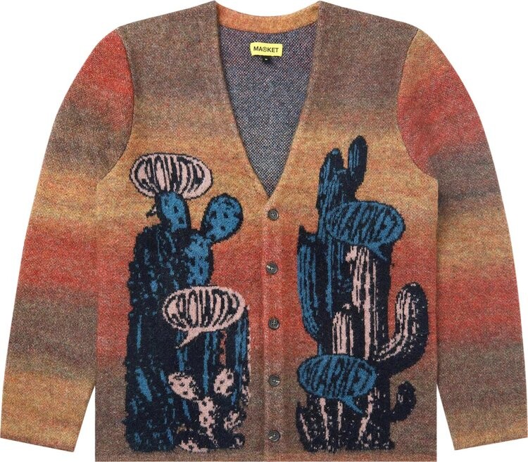 

Кардиган Market Growth Jacquard Cardigan Orange, оранжевый