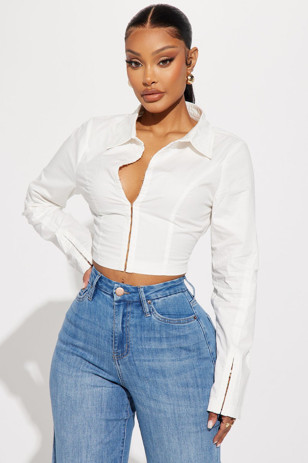 

Рубашка Fashion Nova T50744C, белый