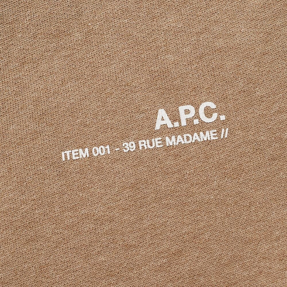 

Толстовка A.P.C Item Logo Crew Sweat, Коричневый