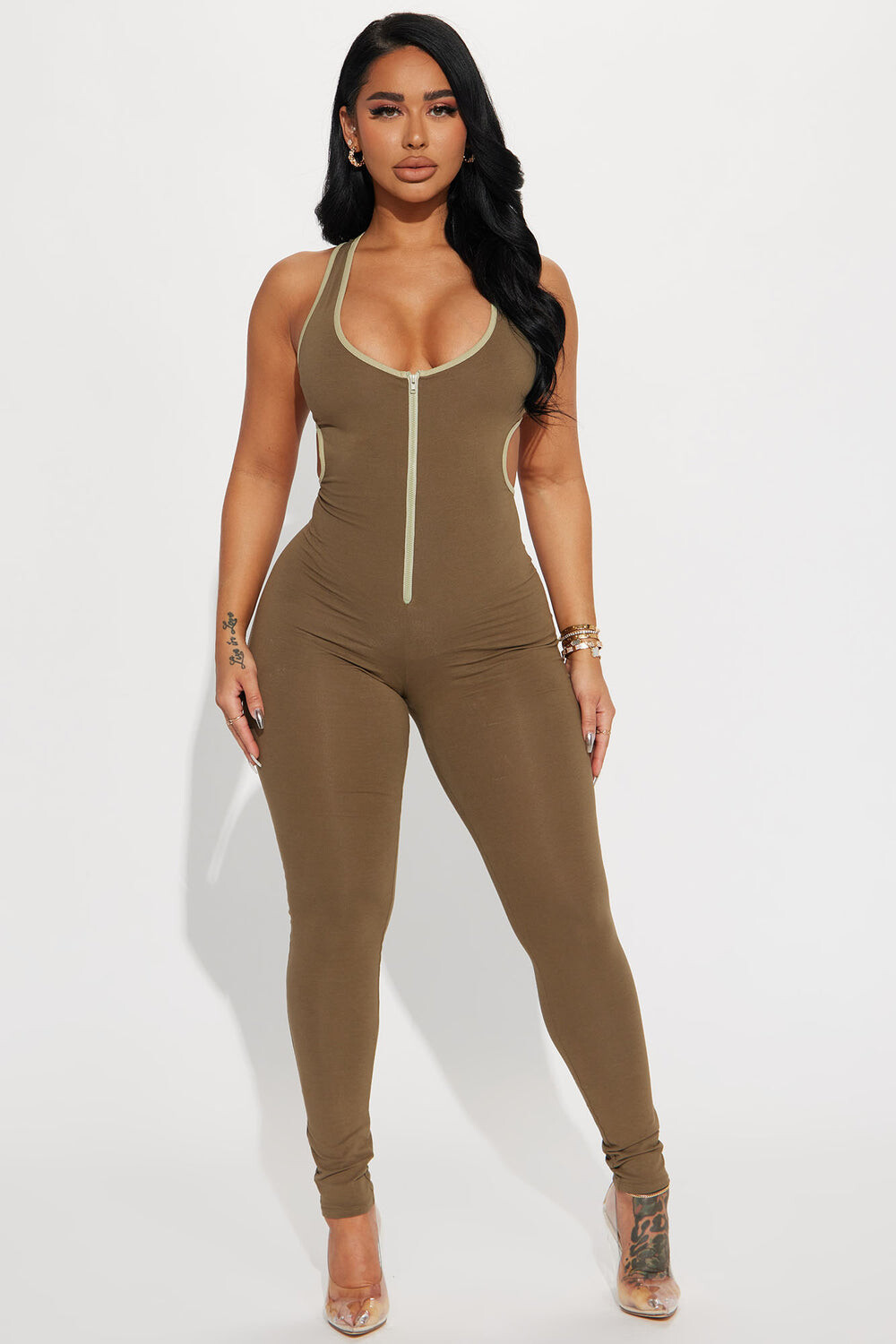 

Комбинезон Fashion Nova VJ1931N, оливковый