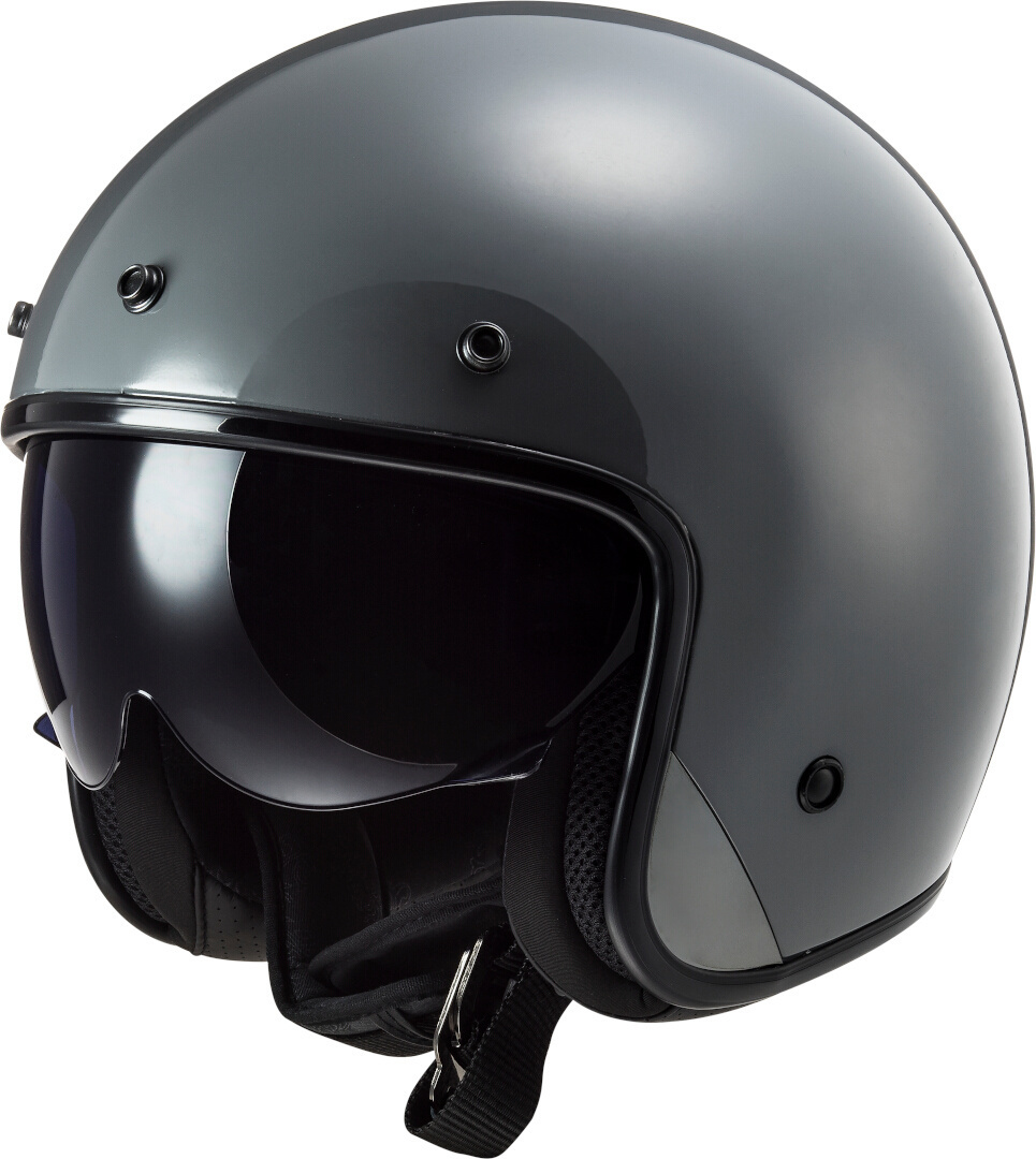 цена Шлем LS2 OF601 Bob Solid Реактивный, серый