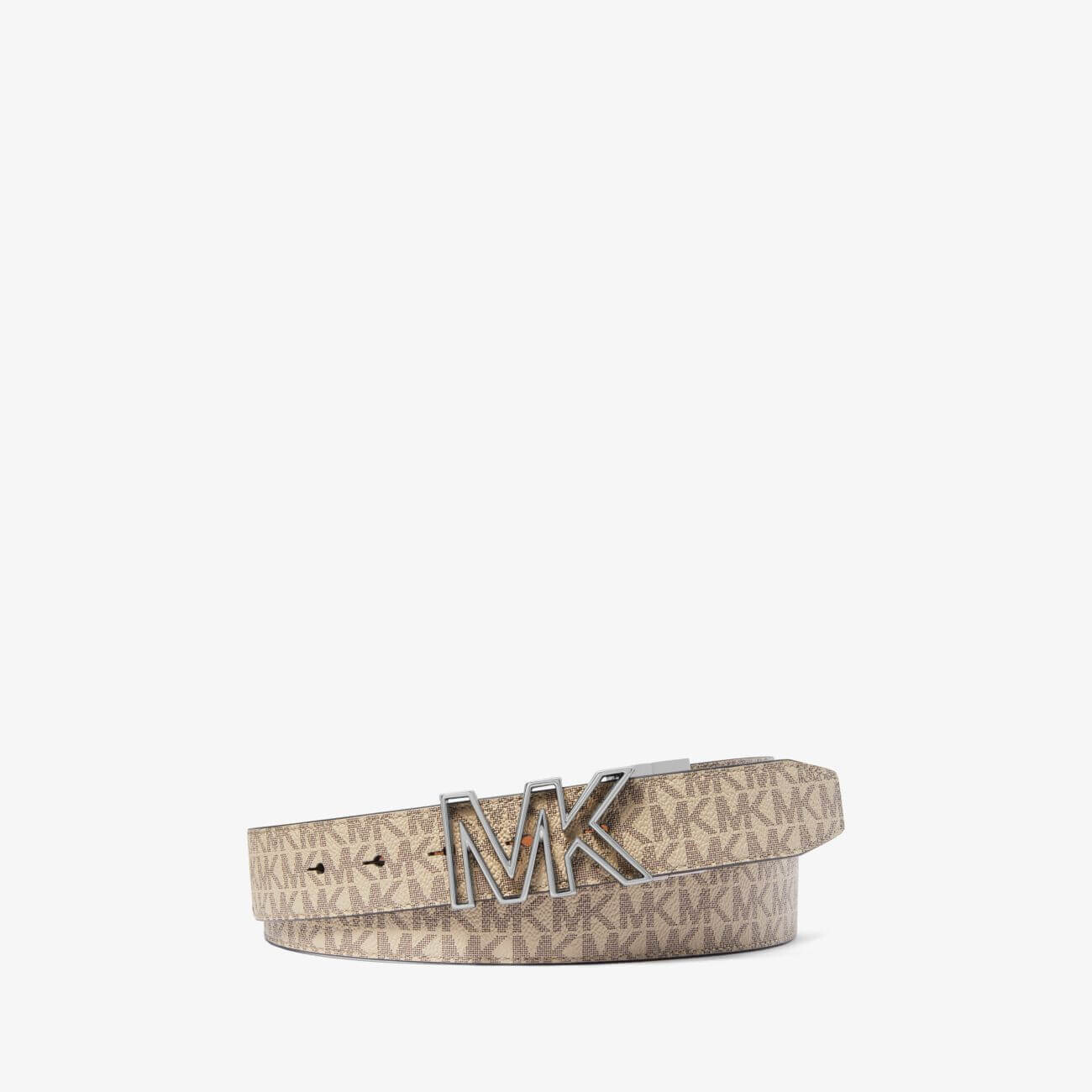 

Ремень Michael Kors Reversible Logo And Faux Leather, бежевый/коричневый