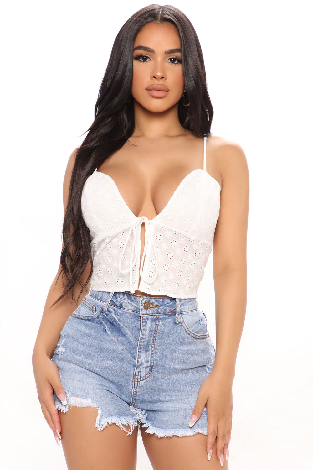 

Топ Fashion Nova WC46017, белый