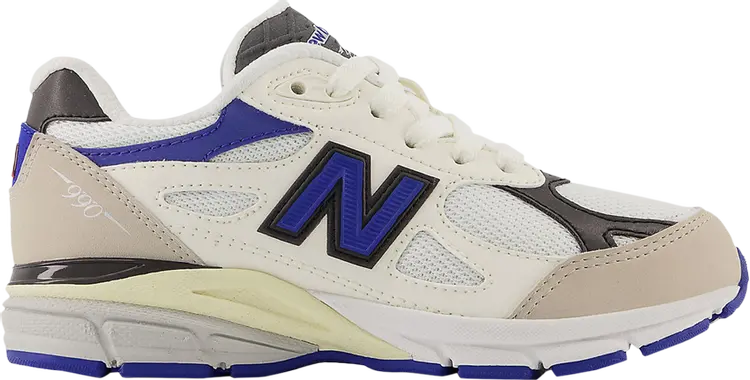 

Кроссовки New Balance Teddy Santis x 990v3 Little Kid Wide 'White Blue', белый