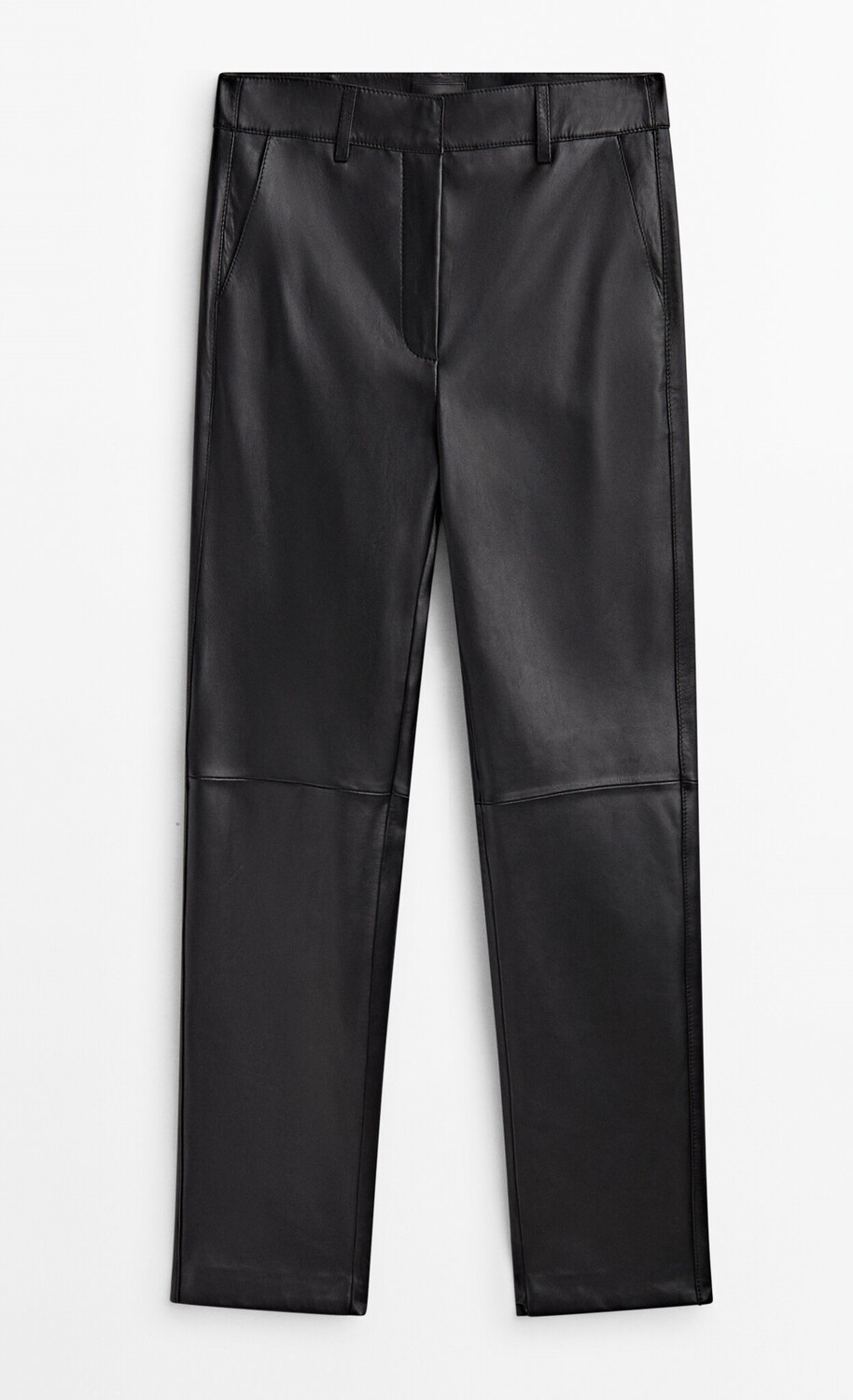 

Брюки Massimo Dutti Nappa Leather Chino, черный