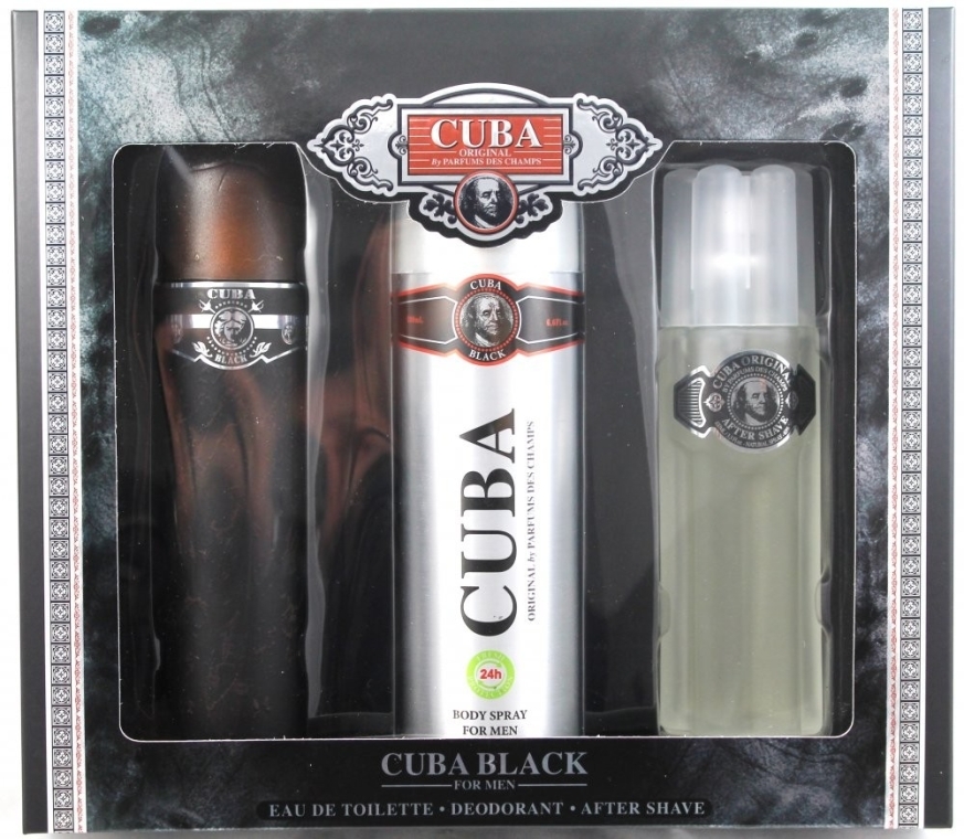 Парфюмерный набор Cuba Black парфюмерный подарочный набор 3 шт cuba original cuba latino