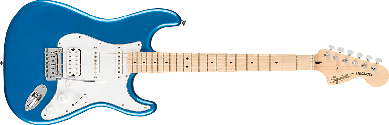 Squier Affinity Stratocaster HSS Pack с кленовым грифом 15G Frontman Amplifier Lake Placid Blue Affinity Stratocaster HSS Pack with Maple Fretboard 15G Frontman Amplifier