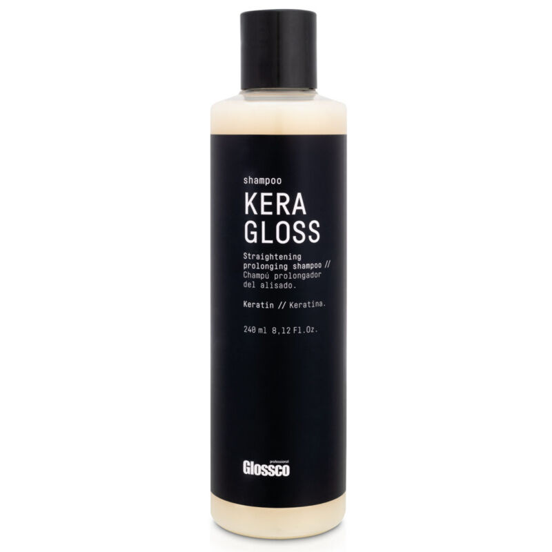 Glossco Keragloss разглаживающий шампунь для волос с кератином, 240 мл