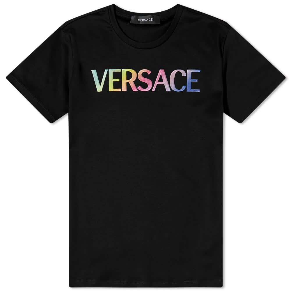 

Футболка Versace Rainbow Logo Tee, Черный