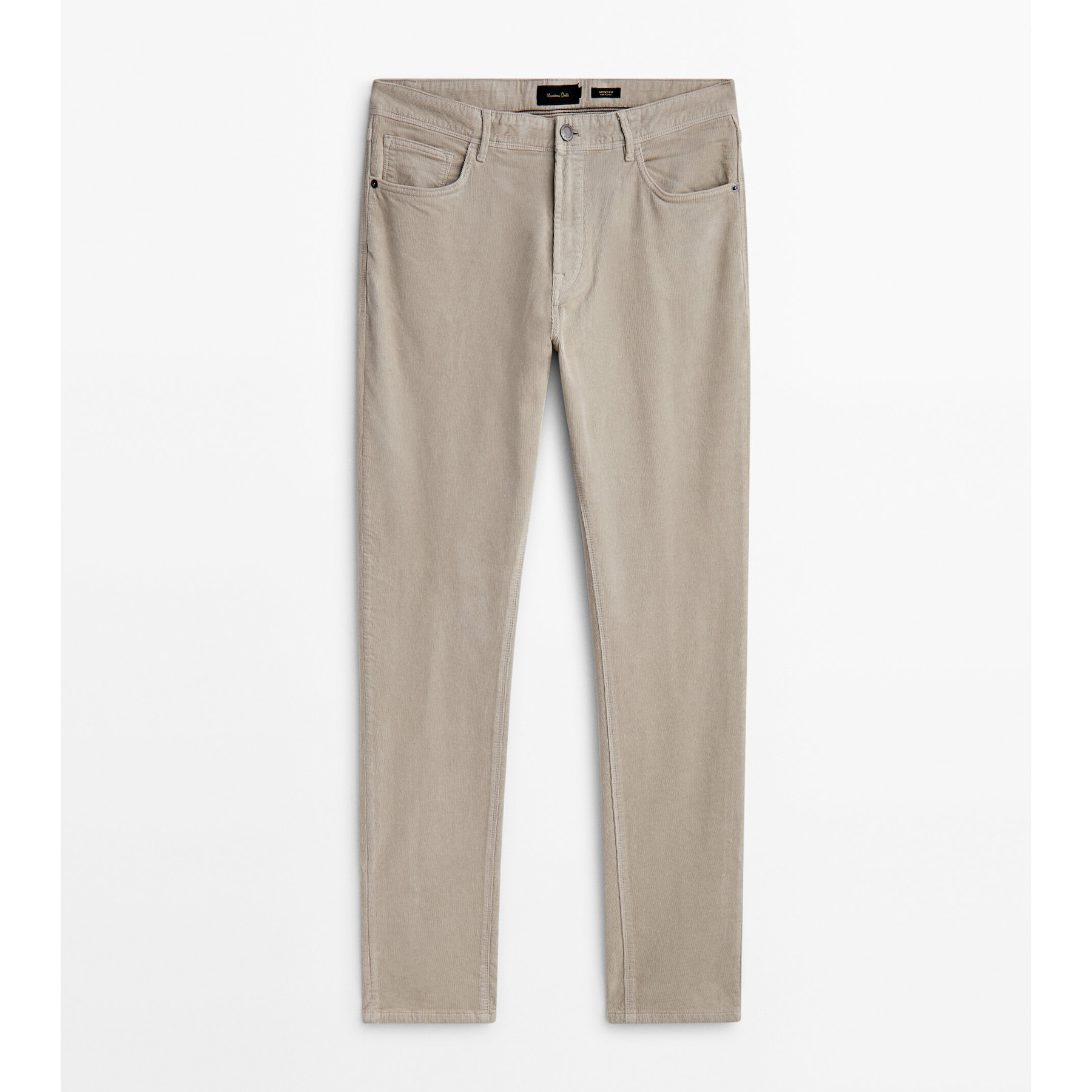 Джинсовые брюки Massimo Dutti Tapered-fit needlecord, кремовый джинсовые брюки massimo dutti tapered fit needlecord хаки