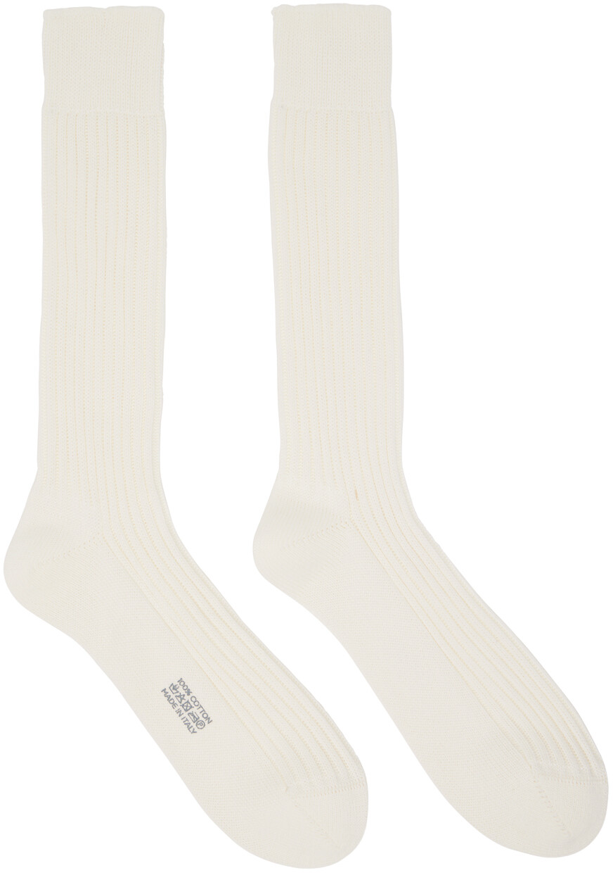 

Носки Off-White в рубчик TOM FORD