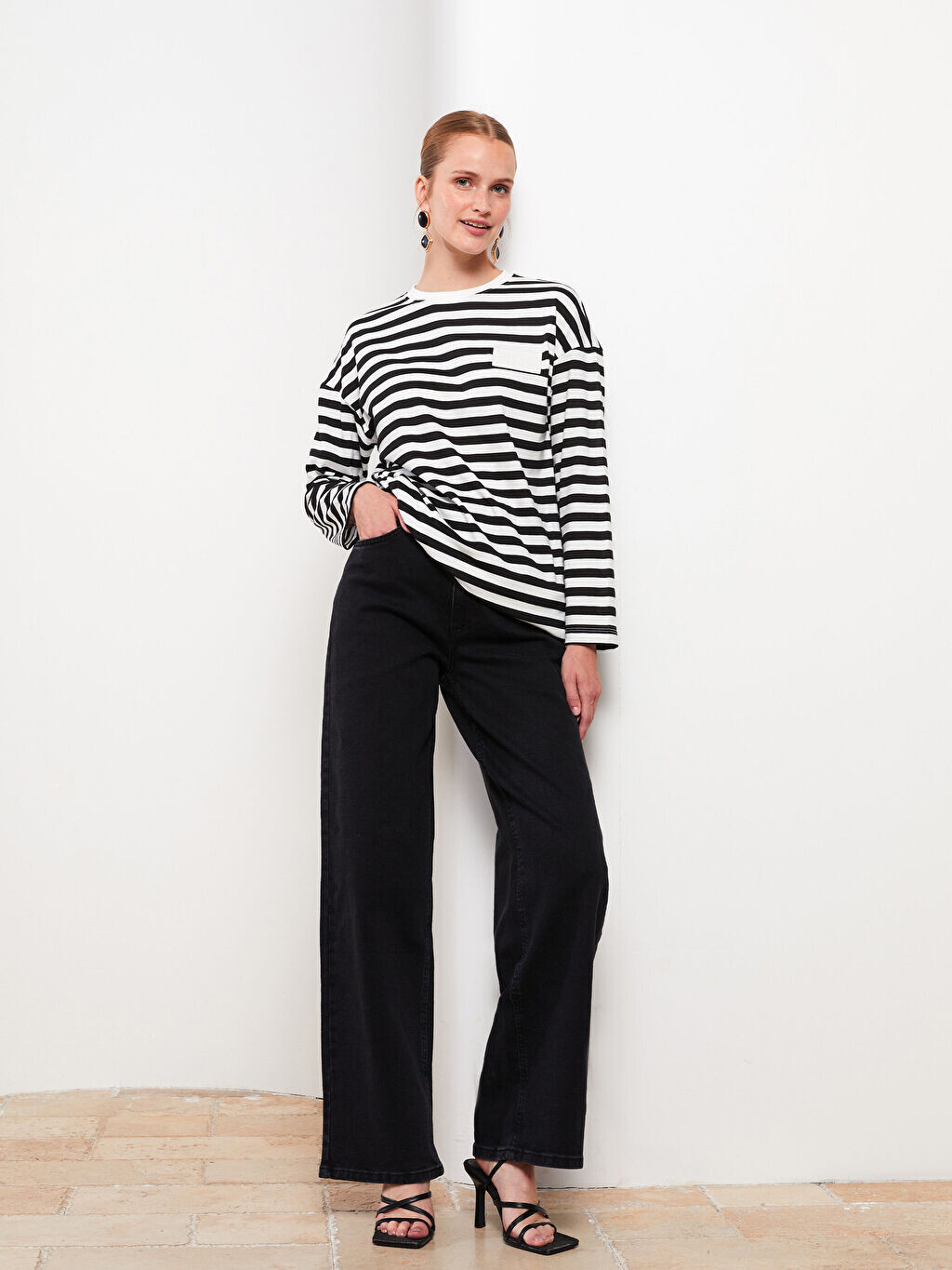 

Широкие прямые женские джинсы Rodeo LCW Modest