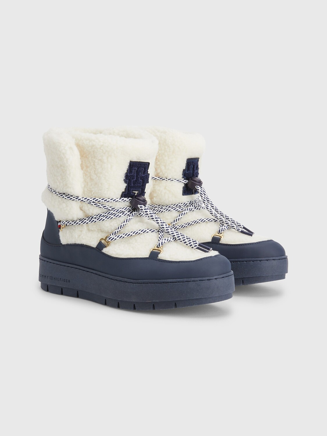 

Ботинки из искусственного меха Tommy Hilfiger, космический синий