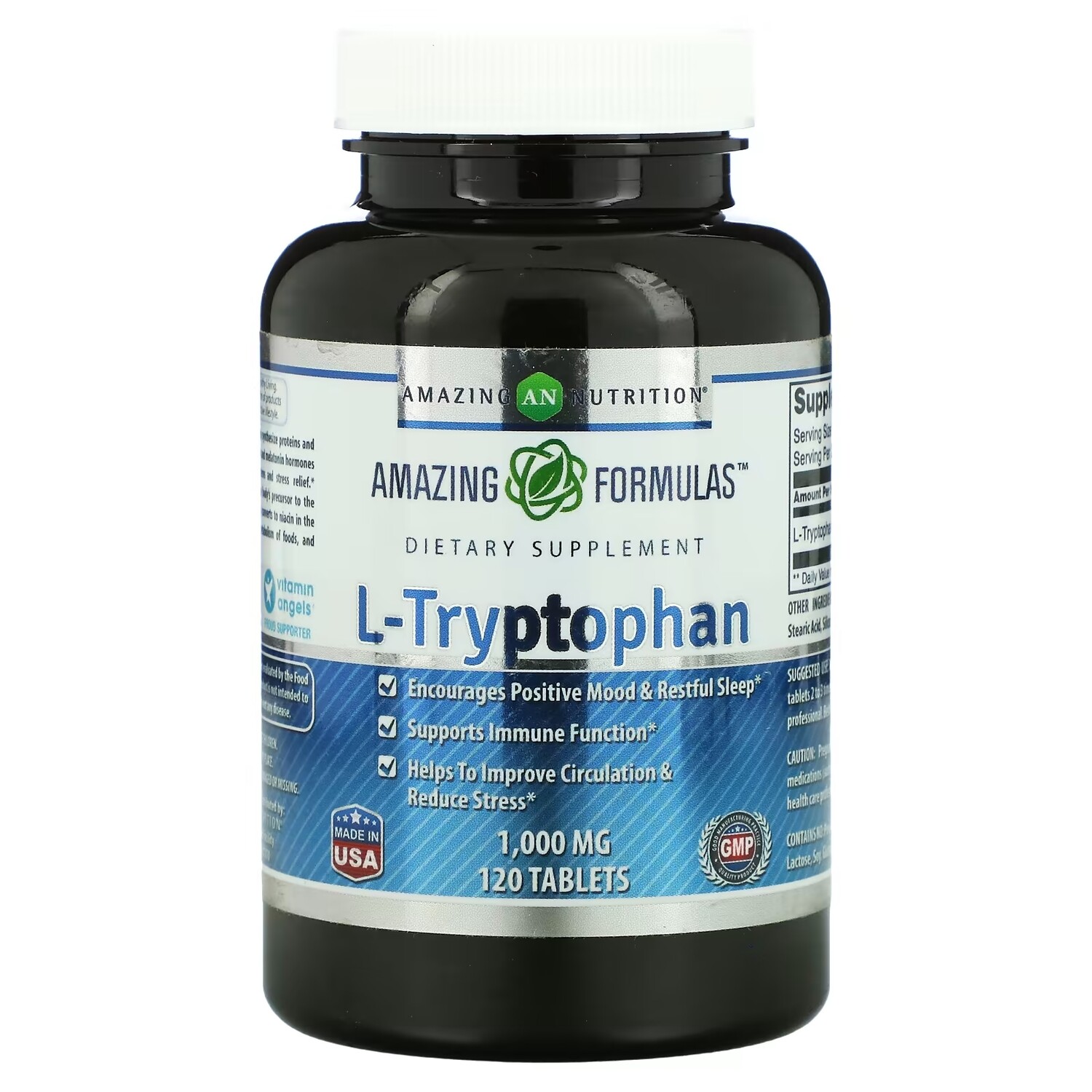 Amazing Nutrition L-триптофан 1000 мг, 120 таблеток купить выгодно в ...