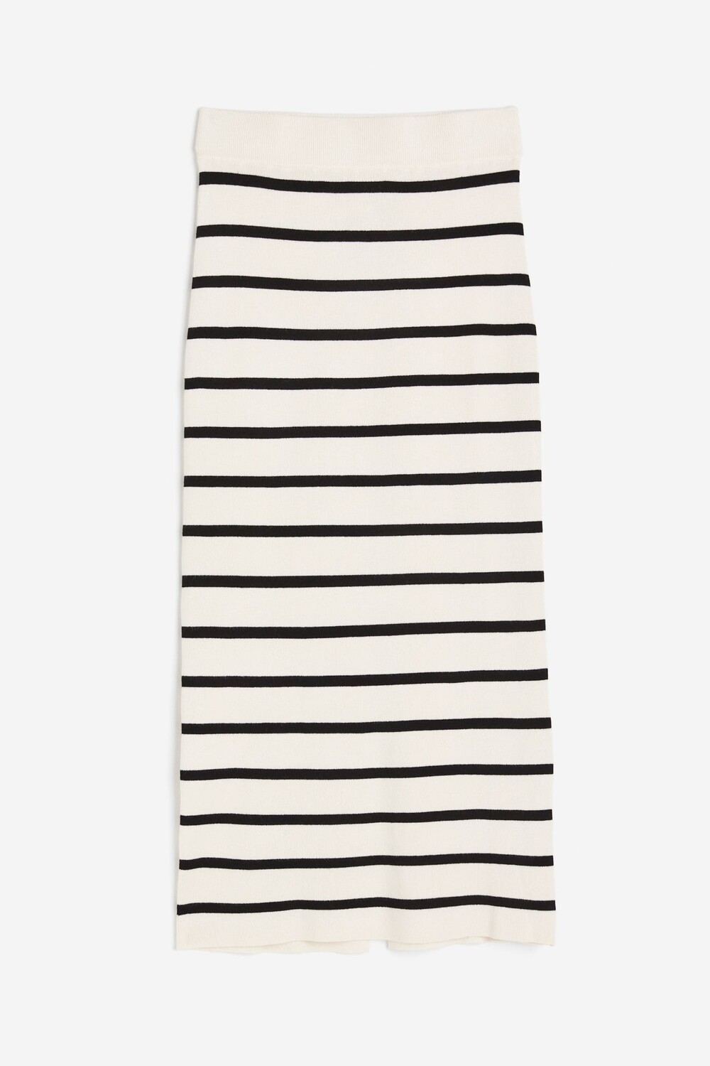 

Юбка H&M Rib-knit, кремовый/черный