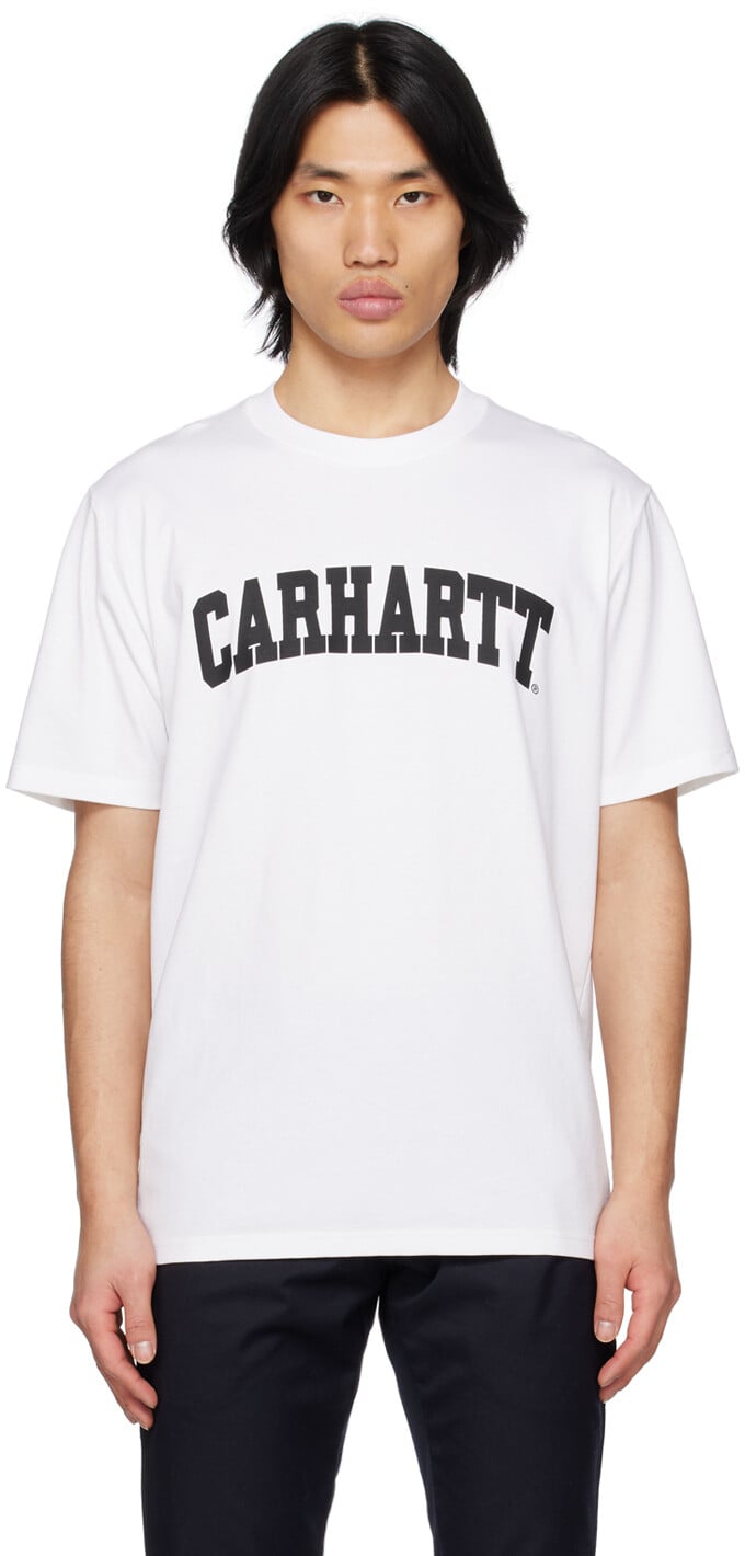 

Белая университетская футболка Carhartt Work In Progress, Белый