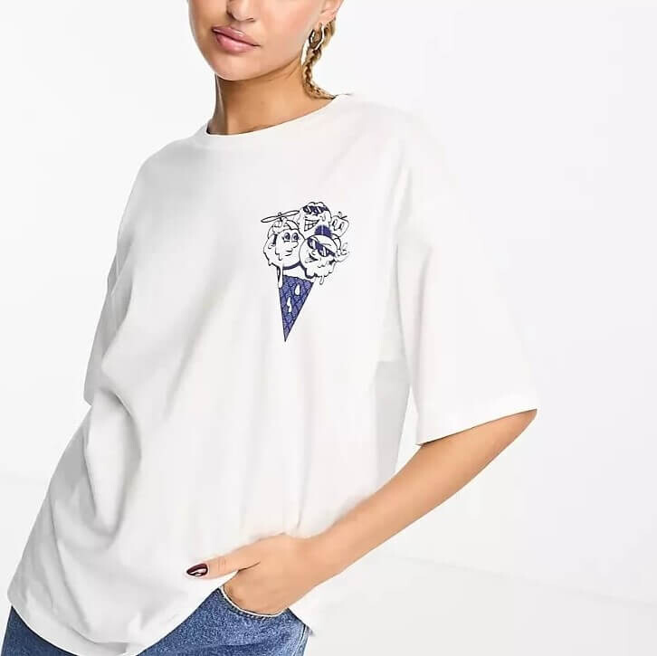 

Футболка JJXX Ice Cream Motif, белый