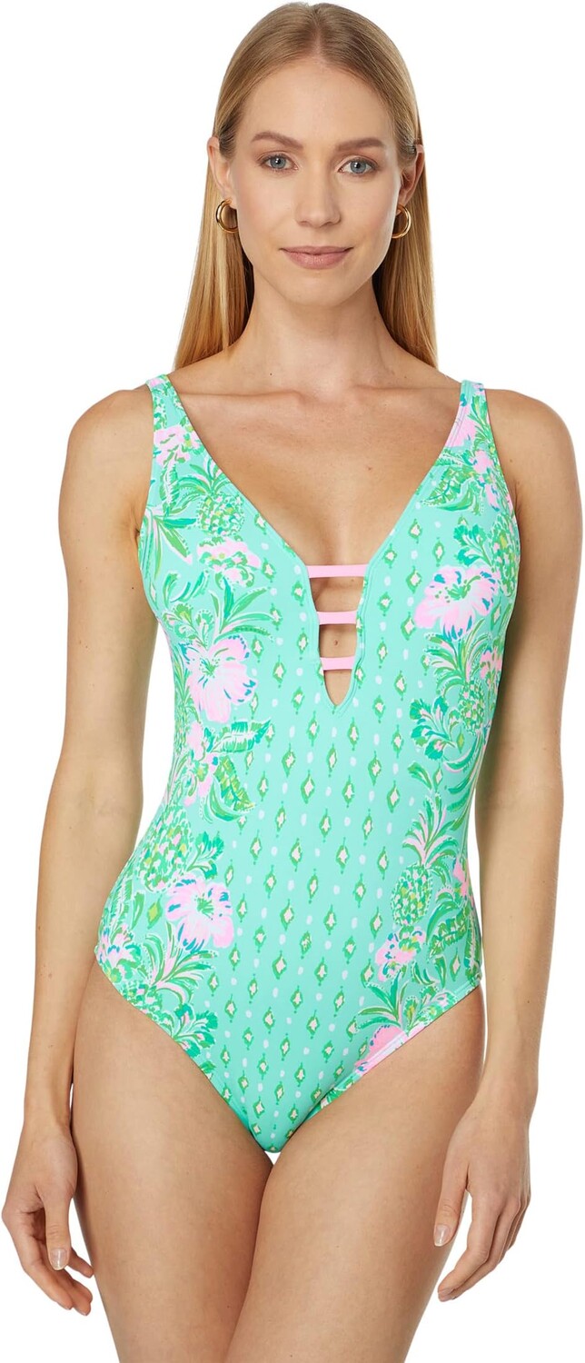 

Джаспен цельный Lilly Pulitzer, цвет Surf Blue Oh Diamond Girl