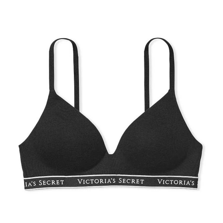 

Бюстгальтер без косточек Victoria's Secret The T-shirt Lightly-Lined, черный