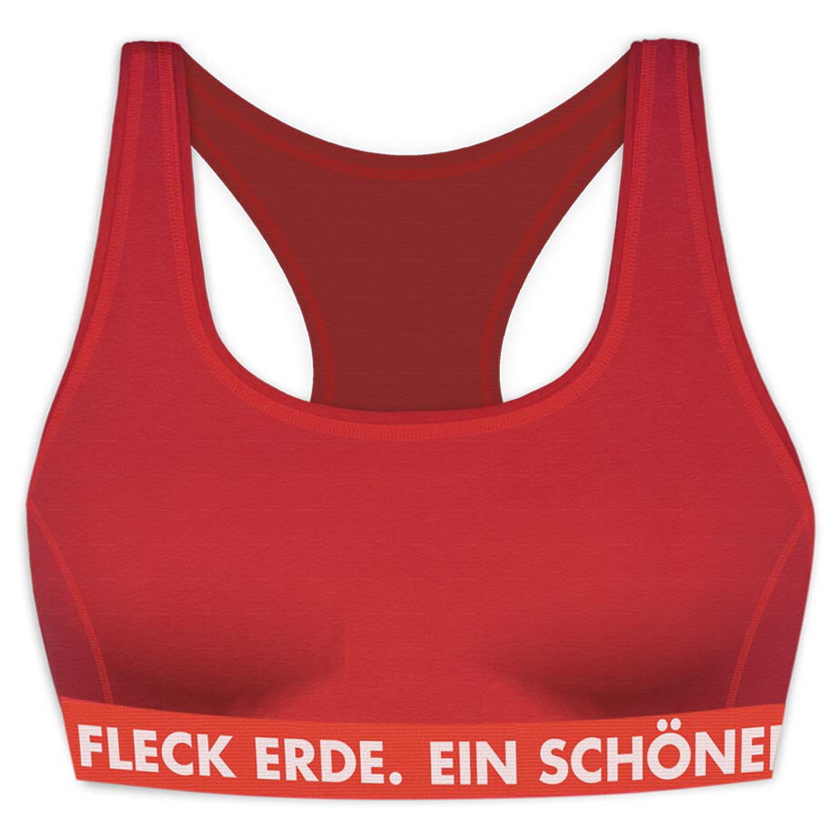 

Спортивный бюстгальтер Ein Schöner Fleck Erde Women's Bustier Merino Luisa, цвет Ahornrot