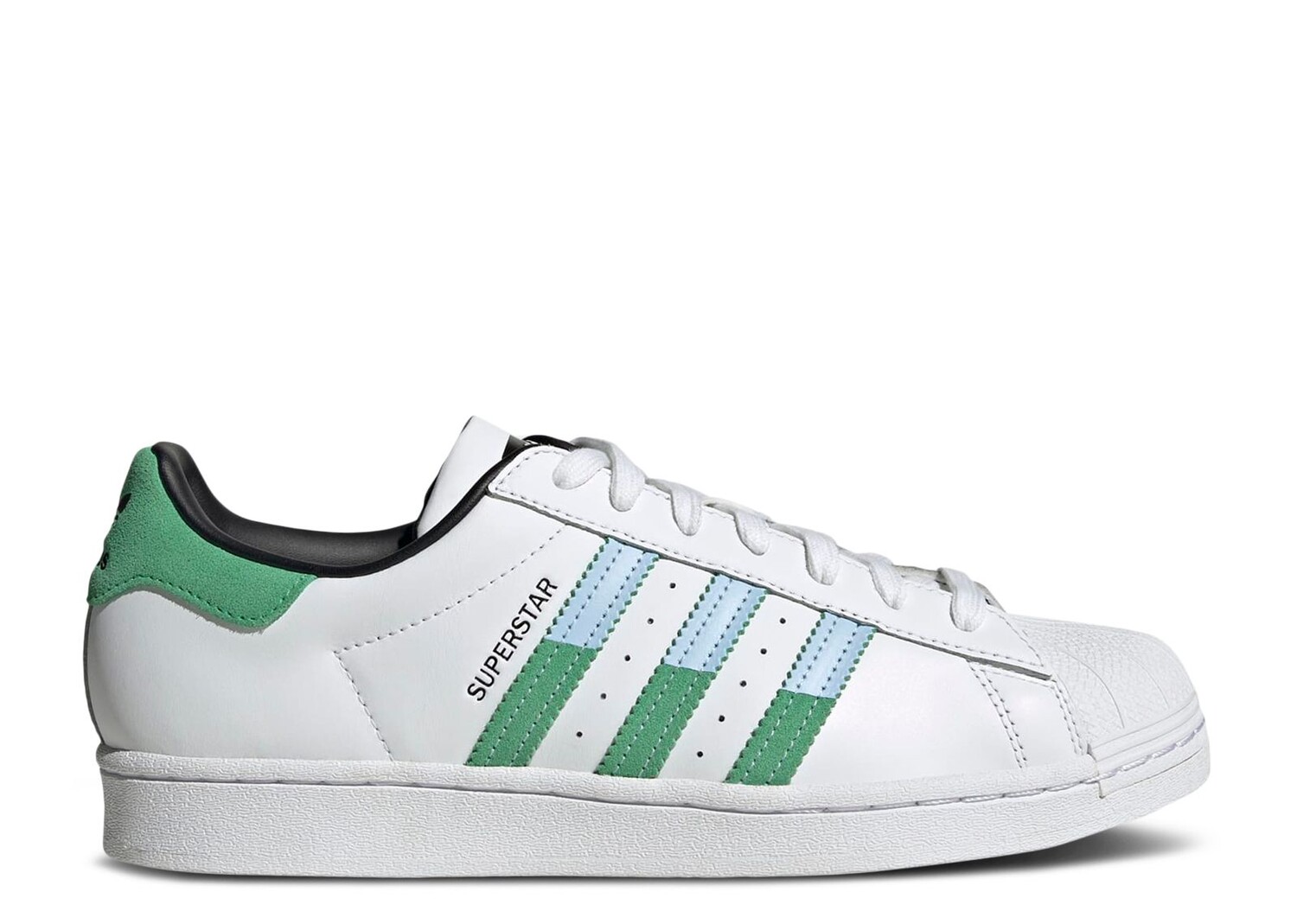 

Кроссовки adidas Superstar 'White Green Blue', белый