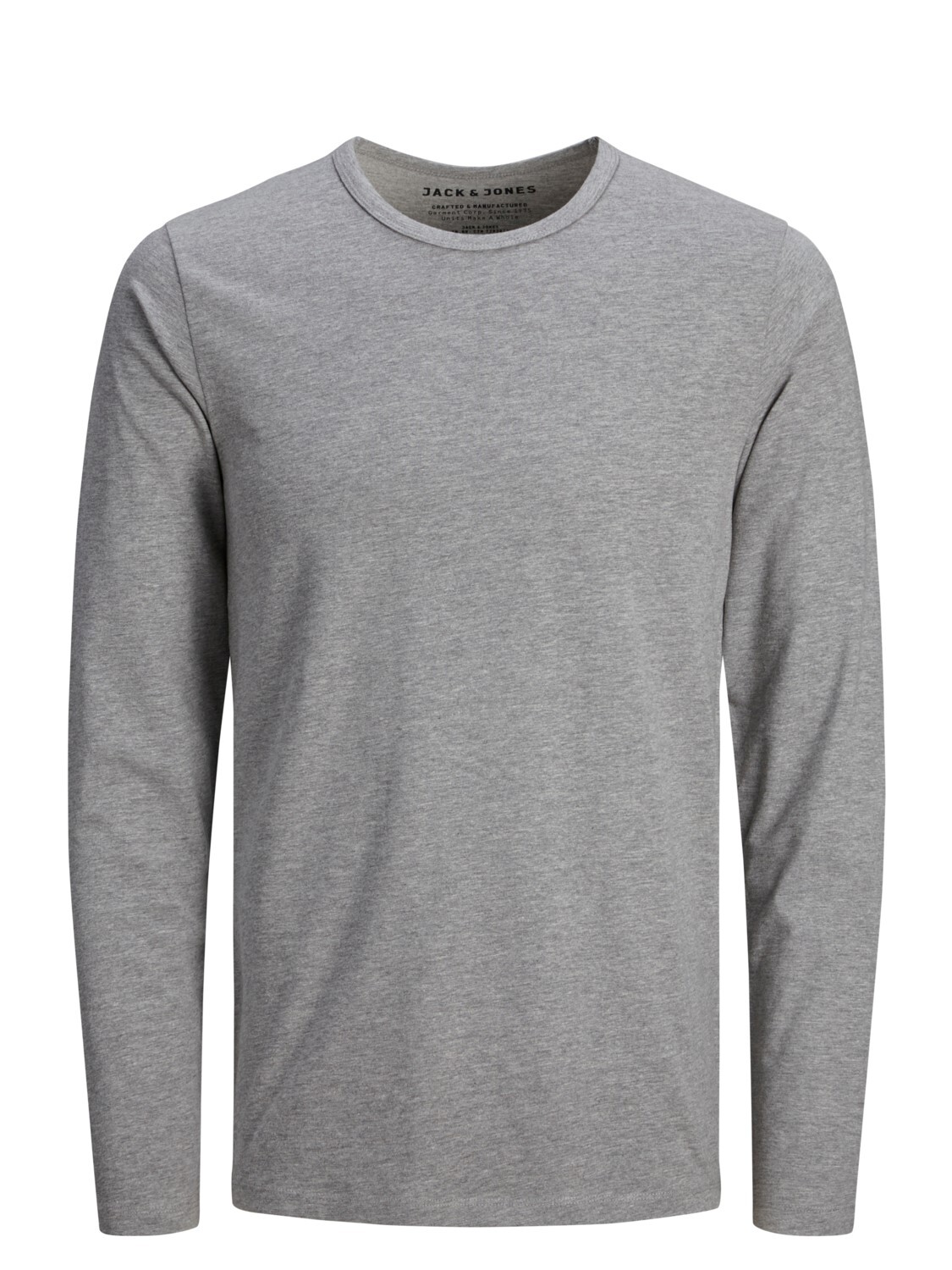 

Лонгслив Jack & Jones Basic Stretch Shirt JJEBASIC Dünner Pullover, серый