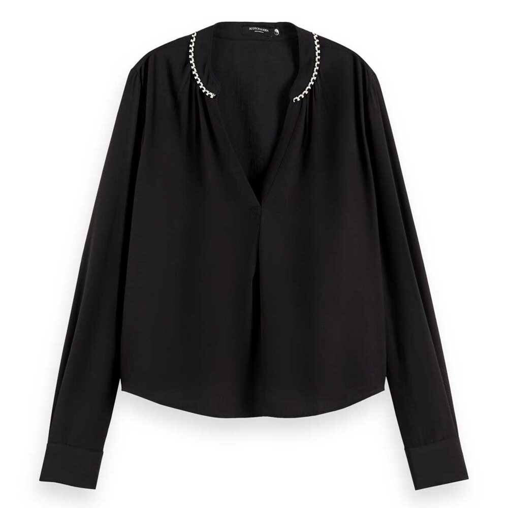 

Блузка Scotch & Soda Popover, черный