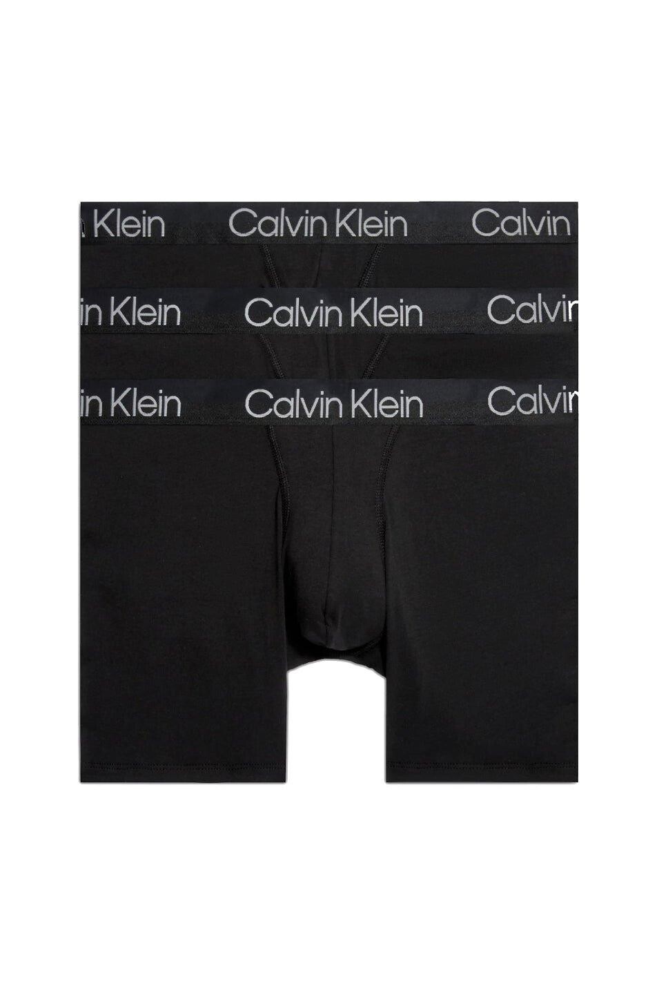 

Комплект из 3 трусов-боксеров современной структуры CALVIN KLEIN, черный
