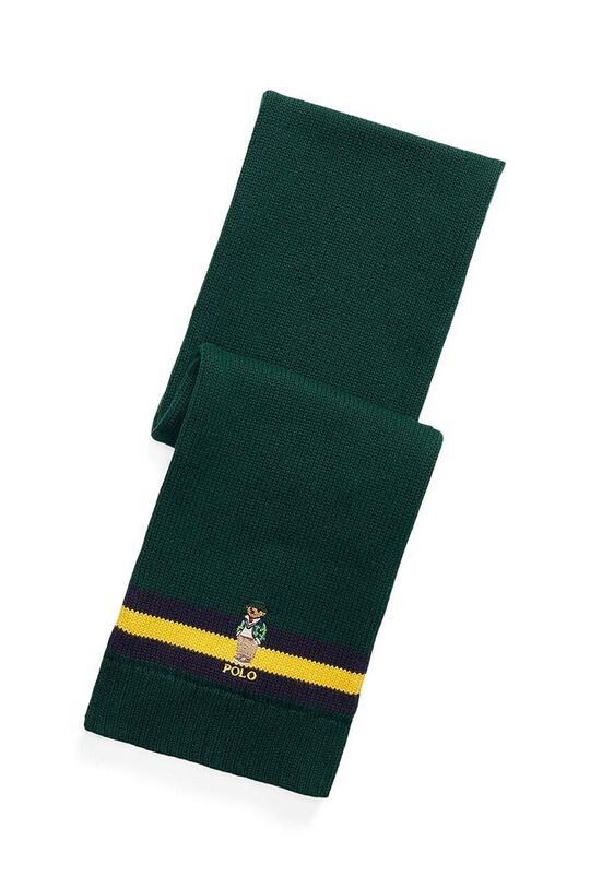 

Детский хлопковый шарф Polo Ralph Lauren, зеленый