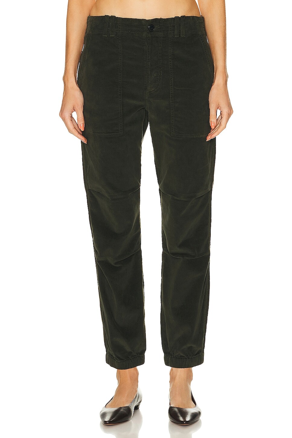 

Брюки Citizens Of Humanity Agni Utility, цвет Seaweed Corduroy