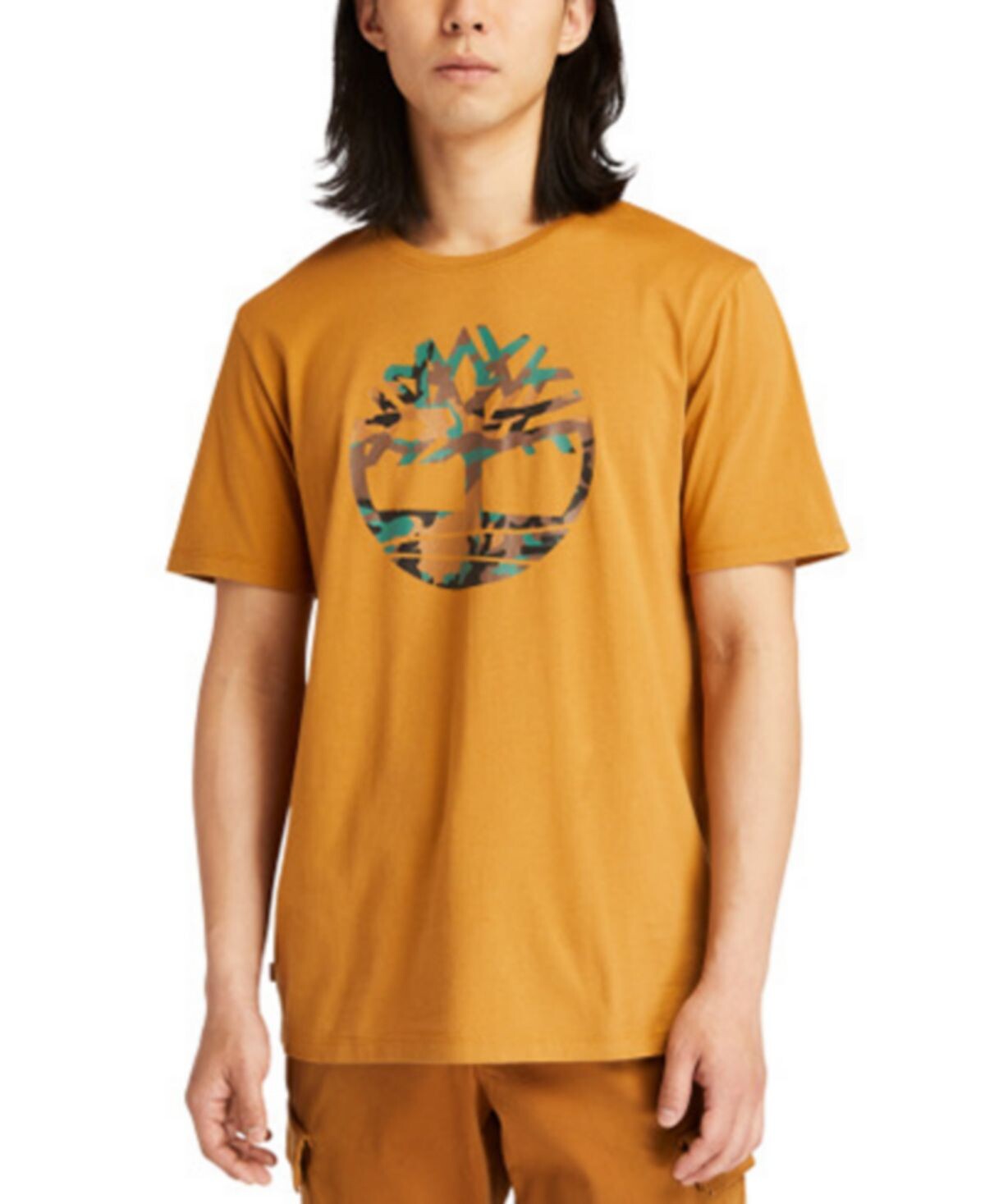 

Мужская футболка outdoor heritage seasonal camo tree logo с короткими рукавами Timberland, мульти, Оранжевый