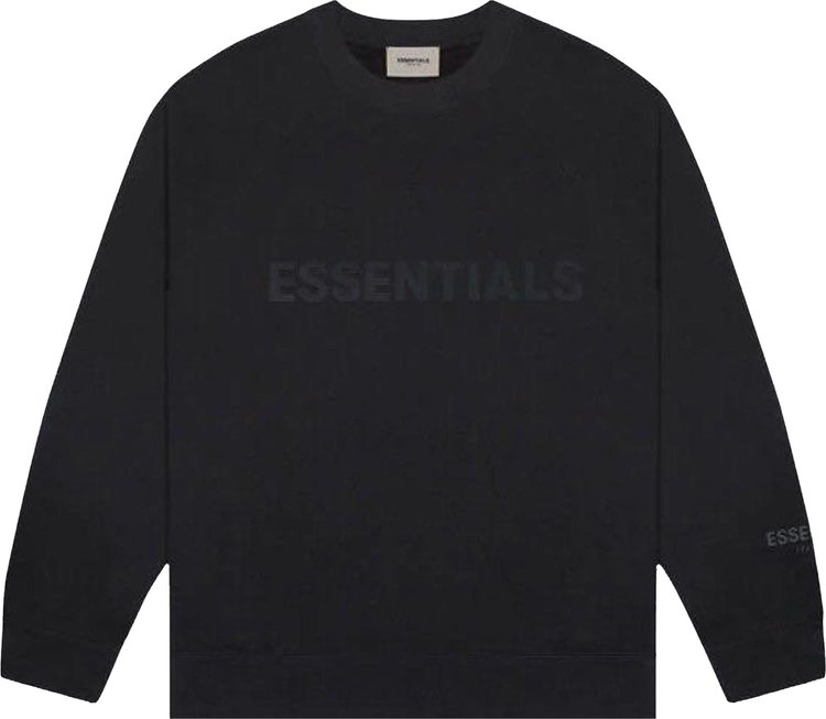 

Толстовка Fear of God Essentials Crewneck Sweatshirt 'Black', черный