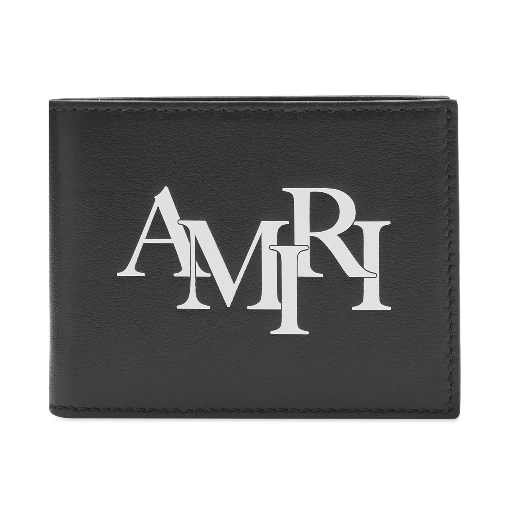 Кошелек Amiri Staggered Logo Bifold, черный портмоне sloth кошелек складной бумажник