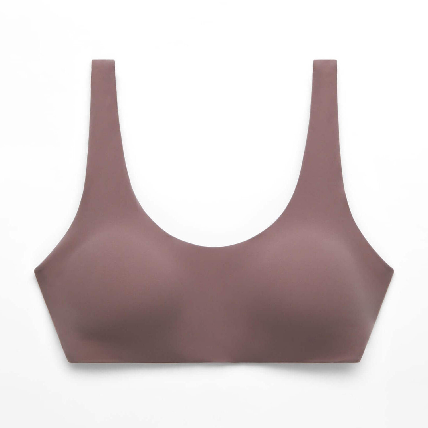 

Спортивный бюстгальтер Oysho Light Touch Medium-Support, красно-коричневый