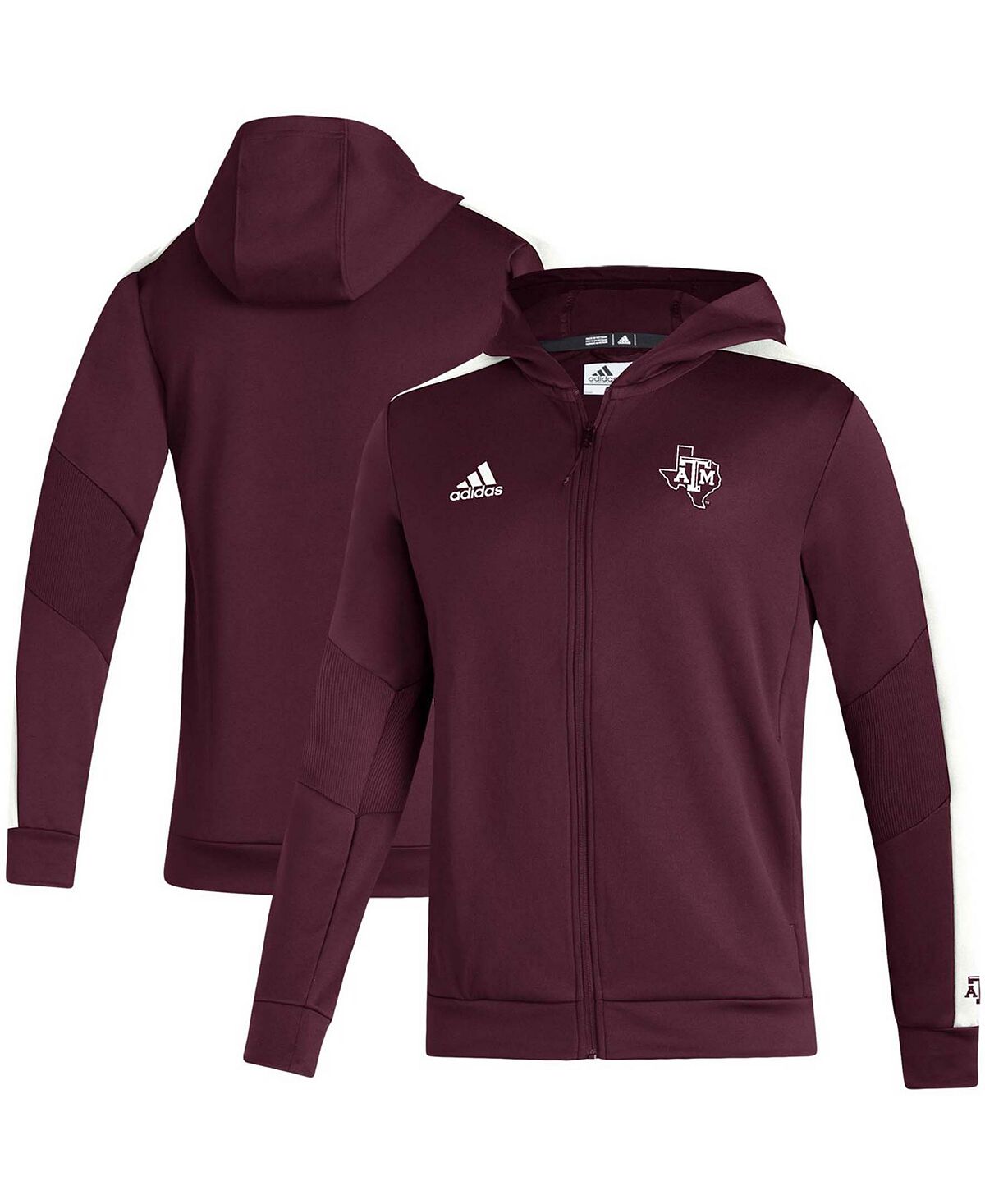 Мужская худи maroon texas a m aggies 2021 sideline aeroready с молнией во всю длину adidas худи called a garment m кирпичный whbr1w23