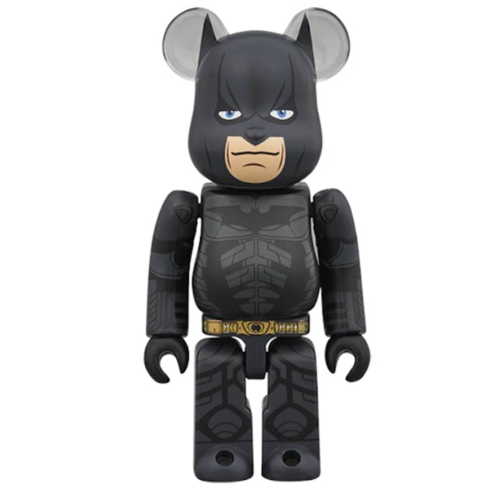 Фигурка виниловая Bearbrick Batman (The Dark Knight Ver.) 100%, черный фигурка гипсовая котик сфинкс медитирующий розовый высота 7 см
