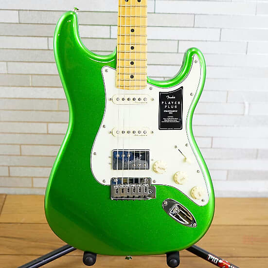 

Fender Player Plus Stratocaster HSS Cosmic Jade Player Plus Stratocaster HSS with Maple Fretboard