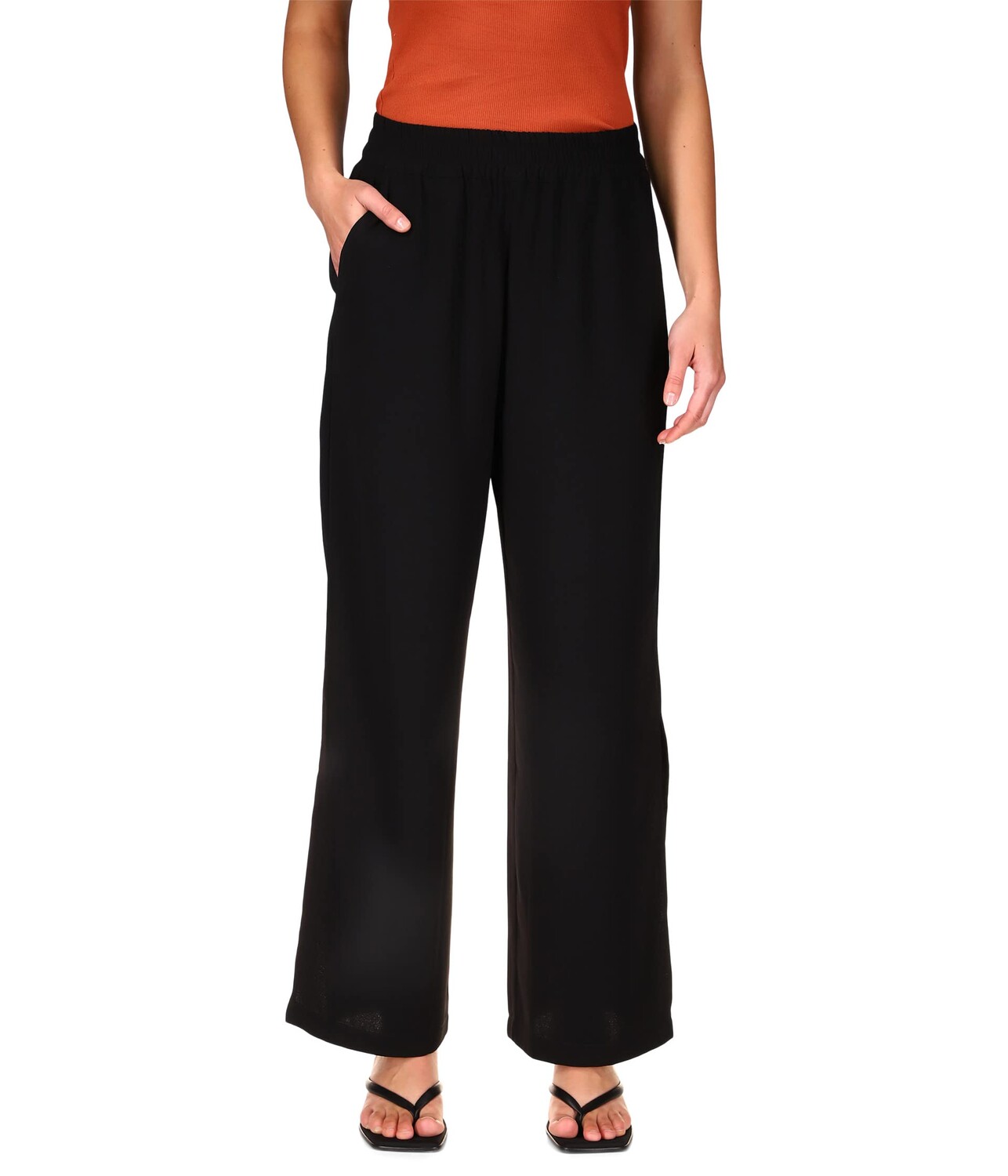 

Брюки Sanctuary, Side Slit Wide Leg Crepe Pants