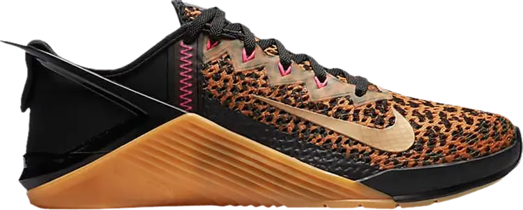 

Кроссовки Nike Wmns Metcon 6 FlyEase 'Cheetah Print', коричневый