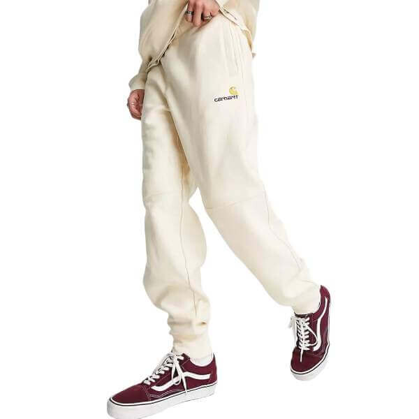 

Брюки Carhartt WIP American Script Joggers, кремовый