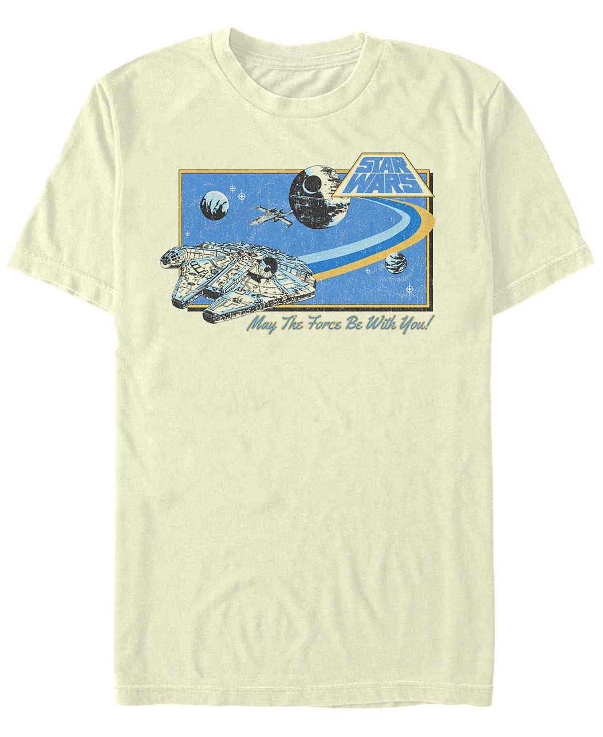 Мужская футболка с коротким рукавом star wars falcon Fifth Sun, кремовый