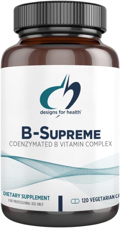 Комплекс витаминов группы B Designs for Health B-Supreme, 120 капсул средство для здоровья глаз force factor complete eye health усовершенствованная формула витаминов и минералов 60 капсул